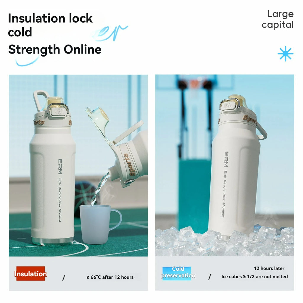 700ml Insulated Cup Stainless Steel Outdoor Sports Water Bottle Thermal Mug Office and Home Keeps Cold and Heat Vacuum Flask