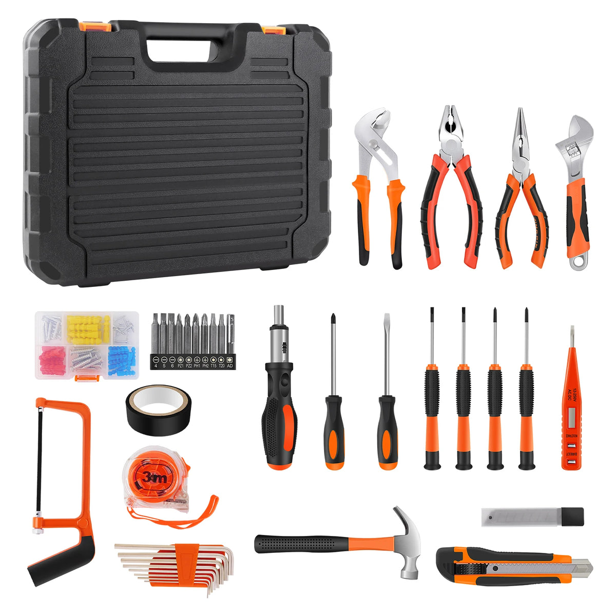 102PC Tool Case, Machine Case for Power Tools, Tool Box with Lid