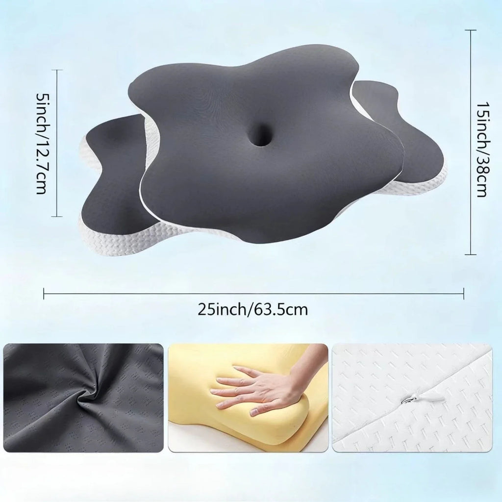 Memory Foam Pillowcase Cervical Pillowcase Pillow Protector Bedding Pillow Cases Cover Cooling Fabric Portable Home Holiday Gift