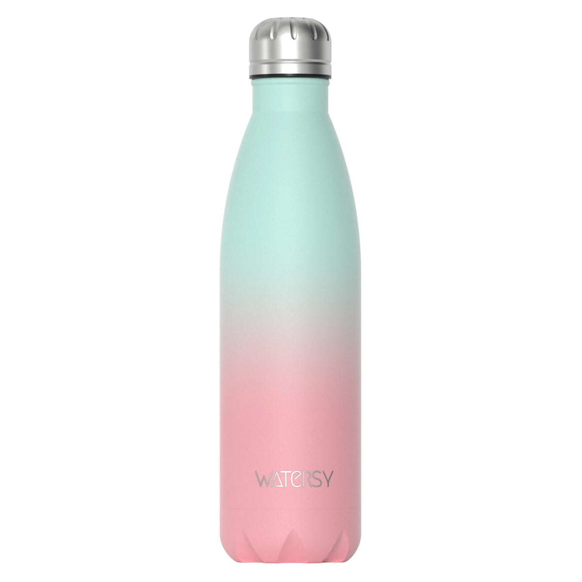 WATERSY 500ml Stainless Steel Water Bottle Insulated Vacuum Flask Double Wall Thermal Cup Keep Cold Hot Sports Kettle