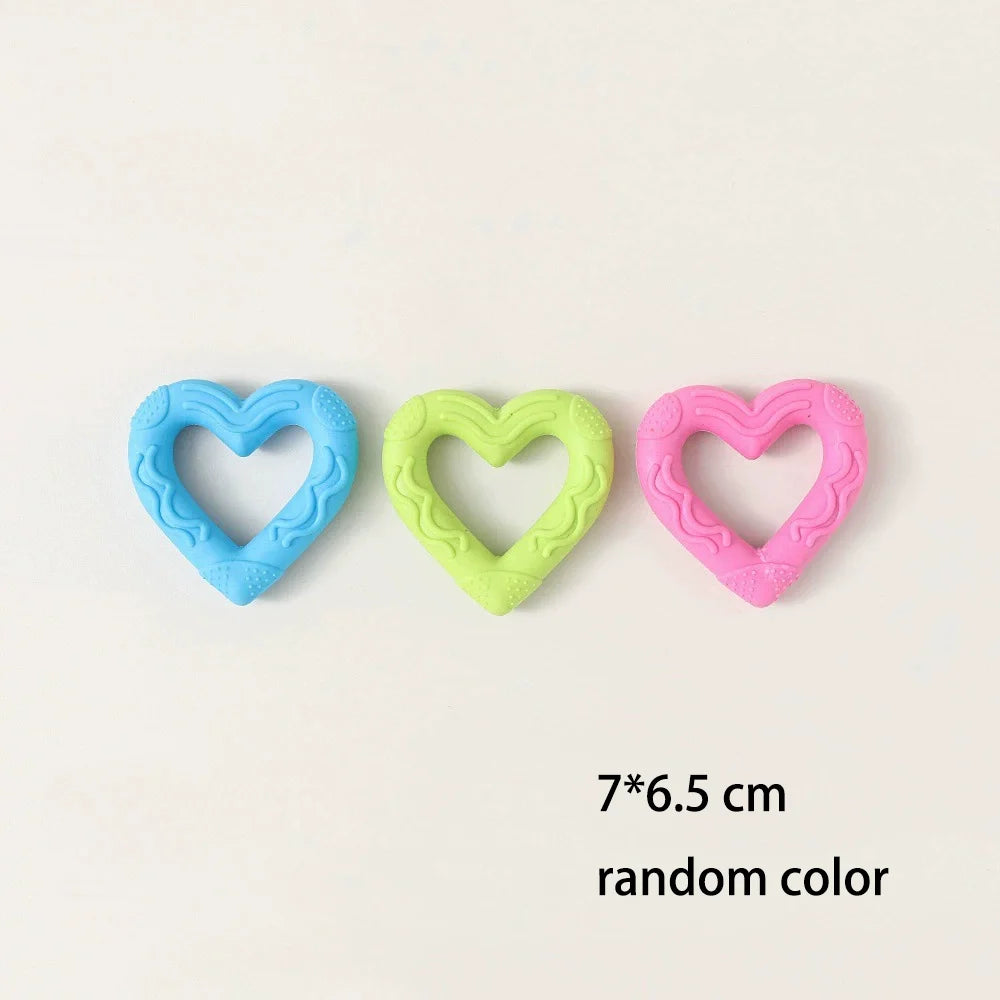 Bone Shape Soft Rubber Pet Chew Toy Bite Resistant Teeth Grinding Molar Cleaning Interactive Training Chewing Toys For Dogs