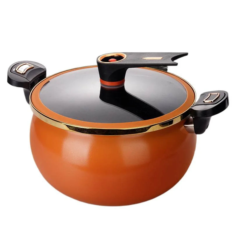 Large-Capacity Micro-Pressure Sandpot Household Slow-Cooking Stew Pot Soup Pot Stainless Steel Pumpkin Pot Induction Cooker & Ga