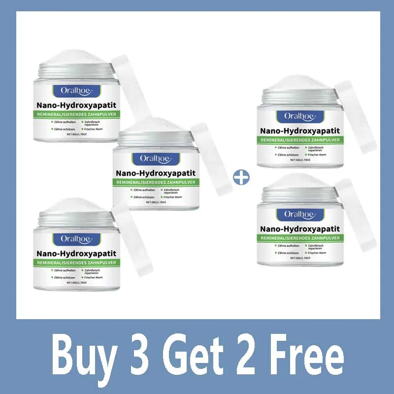 Winter Whitening Tooth Powder with 10% Hydroxyapatite - Remineralizing, Cool Mint, Enamel Repair & Fresh Breath xiin