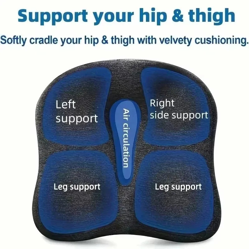 1 Pcs Memory Foam Seat Cushion Orthopedic Coccyx Tailbone Sciatica Relief Pillow Office Chair Cushion Car Seat Pad Breathable ﻿