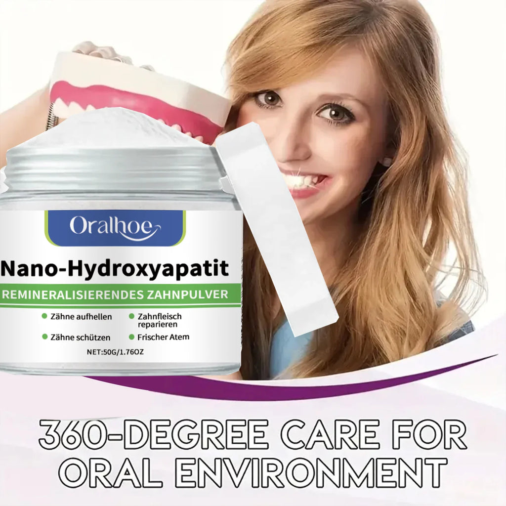 Winter Whitening Tooth Powder with 10% Hydroxyapatite - Remineralizing, Cool Mint, Enamel Repair & Fresh Breath xiin
