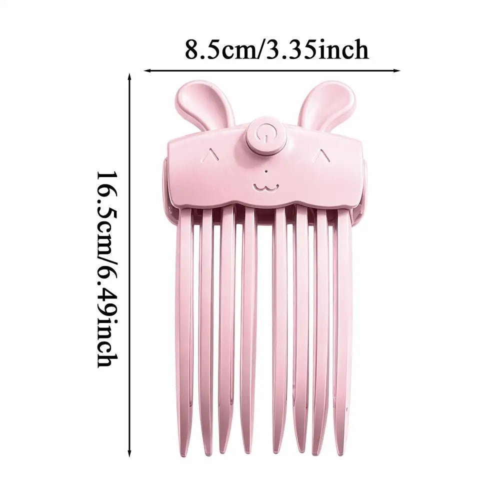 wireless heated root lifter comb Heated Hair Volume Clip Rechargeable bangs volumizing clip Safe Two-Temperature Root Lifter