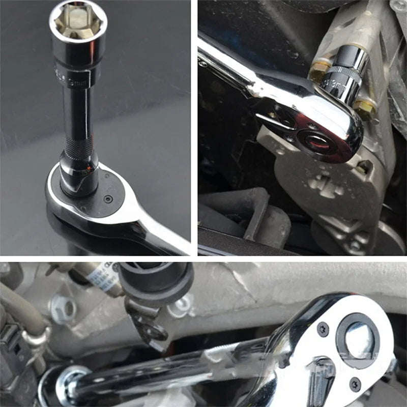 Ratchet Socket Wrench Set Car Repair Tool Ratchet Torque Wrench Combo Kit 1/4 3/8 1/2 Ratchet Spanner Screwdriver Bits Hand Tool