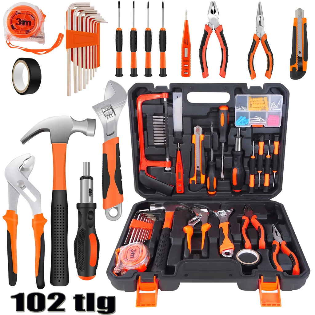 102PC Tool Case, Machine Case for Power Tools, Tool Box with Lid
