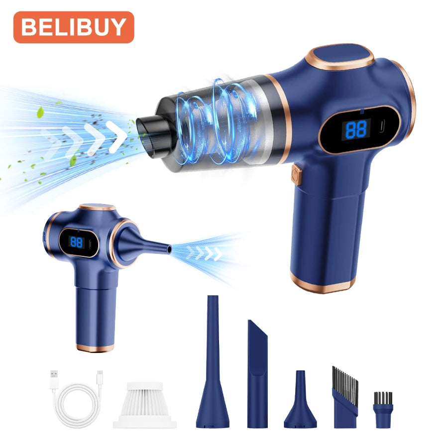 Home Appliance Portable Powerful Handheld Vacuum Cleaner, Long Battery Life Suitable for Cleaning Car and Home Debris