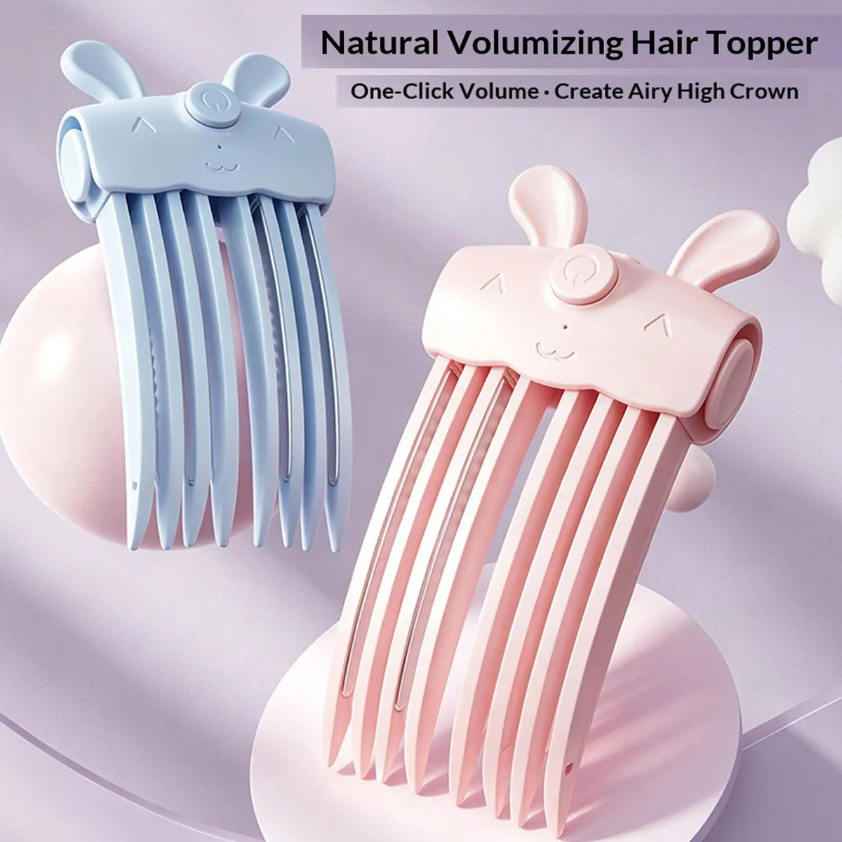 wireless heated root lifter comb Heated Hair Volume Clip Rechargeable bangs volumizing clip Safe Two-Temperature Root Lifter