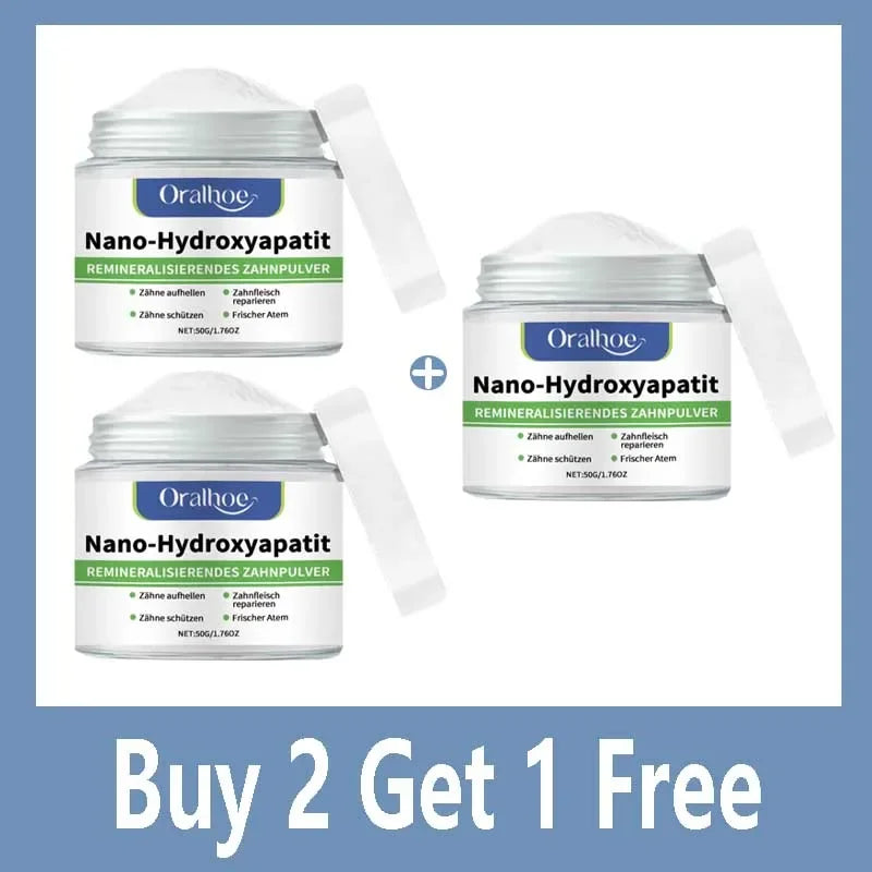 Winter Whitening Tooth Powder with 10% Hydroxyapatite - Remineralizing, Cool Mint, Enamel Repair & Fresh Breath xiin