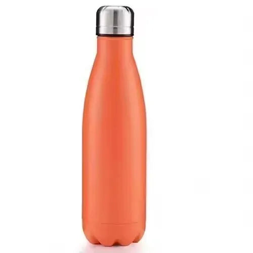 DIY Vacuum Water Bottles 500ML Safety 304 Stainless Steel Sport Coffee Cup Thermose Girls Boy Student Birth Gift Customized Logo