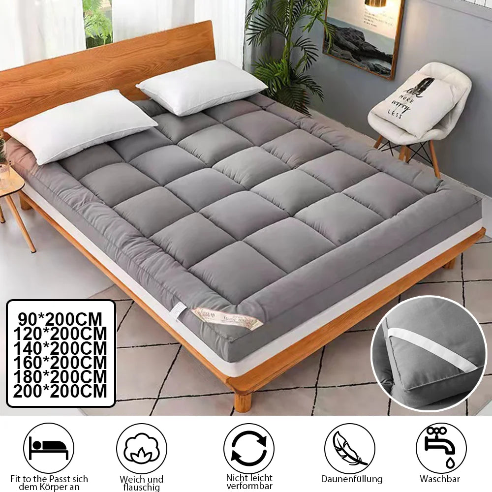 Self-inflating Mattress 3D Folding Mattress Topper Extra Thick Mattress Pad Cover Queen Mattress Toppers for Body Pain Relief
