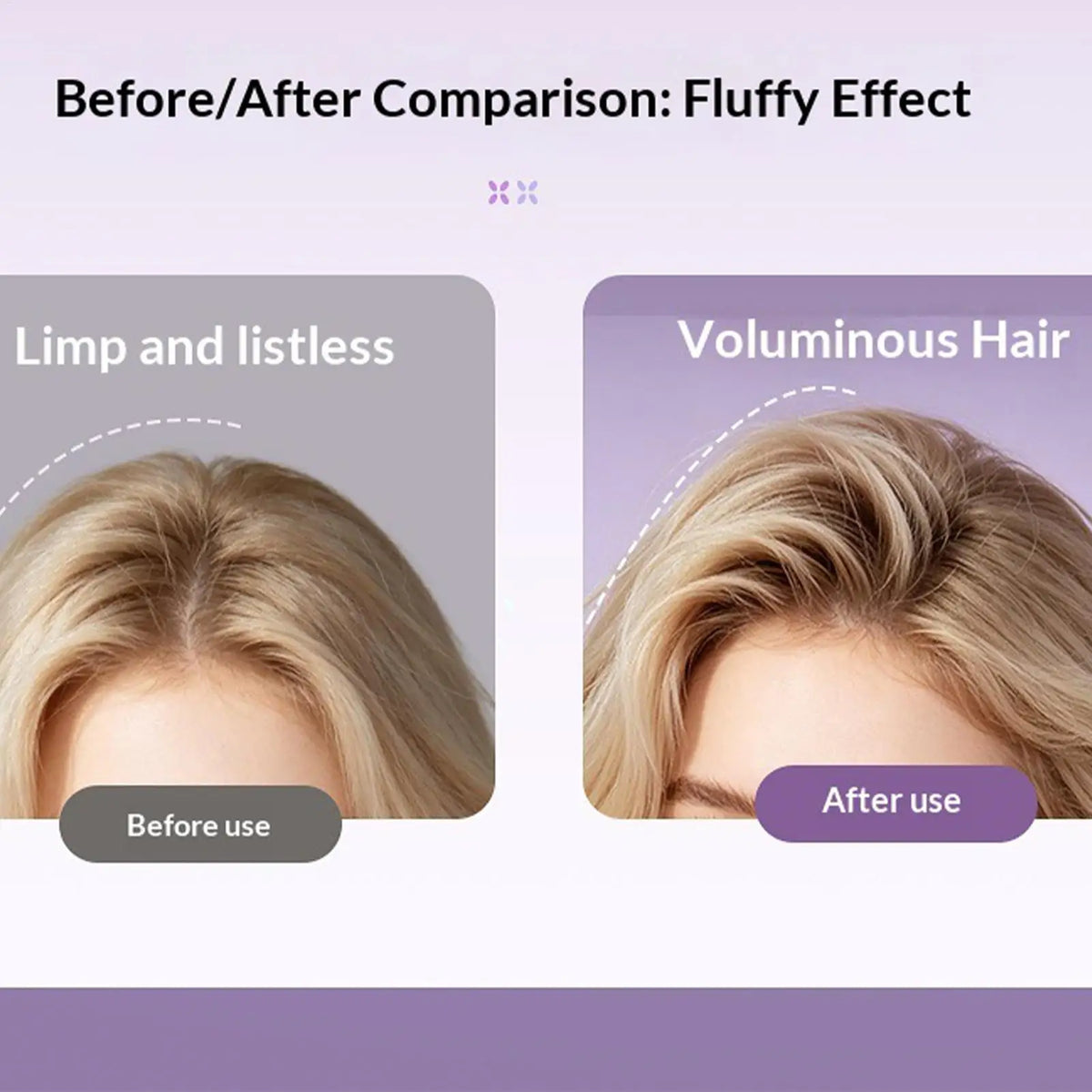 wireless heated root lifter comb Heated Hair Volume Clip Rechargeable bangs volumizing clip Safe Two-Temperature Root Lifter