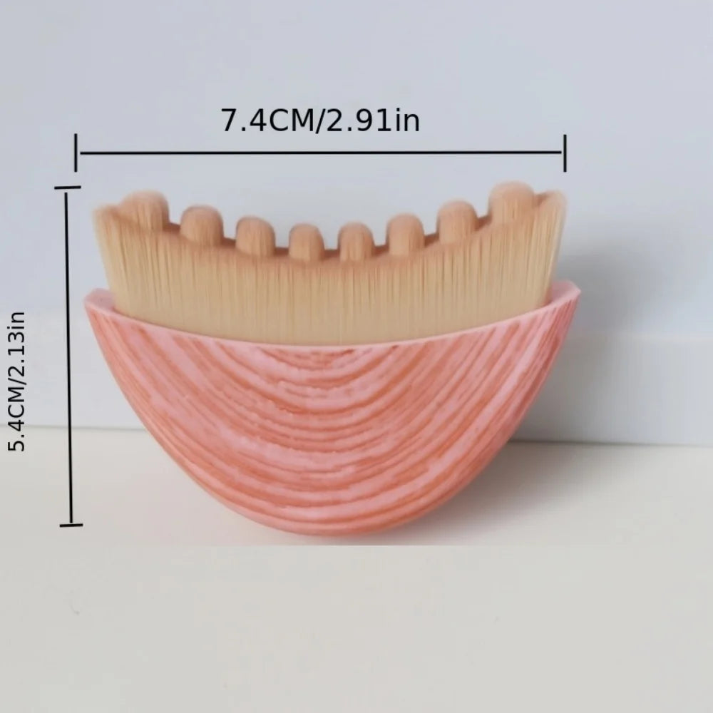 1 Simple Portable Facial Contour Care Brush, Facial Scraping Brush, Eye and Neck Care Brush, Makeup Brush