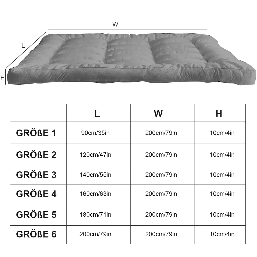 Self-inflating Mattress 3D Folding Mattress Topper Extra Thick Mattress Pad Cover Queen Mattress Toppers for Body Pain Relief