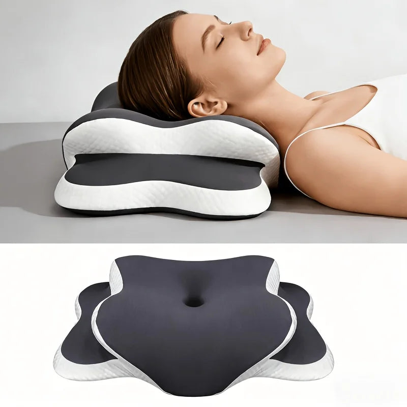 Orthopedic Memory Foam Pillow Ergonomic Neck Pain Relief Contour Support for Side Back Stomach Sleepers Gift