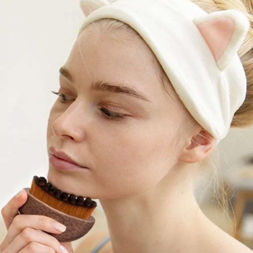 Portable Lymphatic Contour Face Brush Chin Reduce Puffiness Multi-function Lymphatic Drainage Face Brushs with Grooved