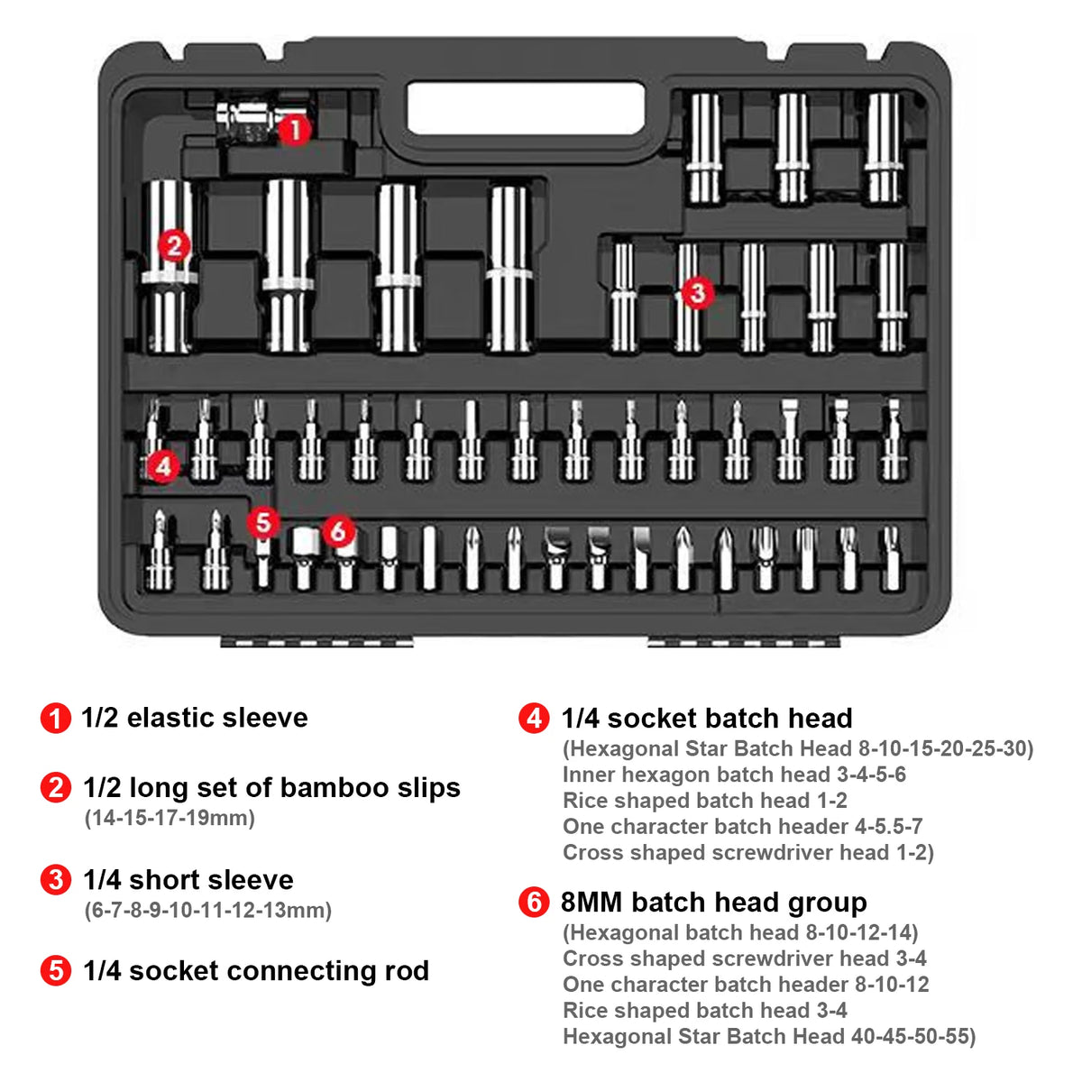 Ratchet Socket Wrench Set Car Repair Tool Ratchet Torque Wrench Combo Kit 1/4 1/2 Ratchet Spanner Screwdriver Bits Hand Tool