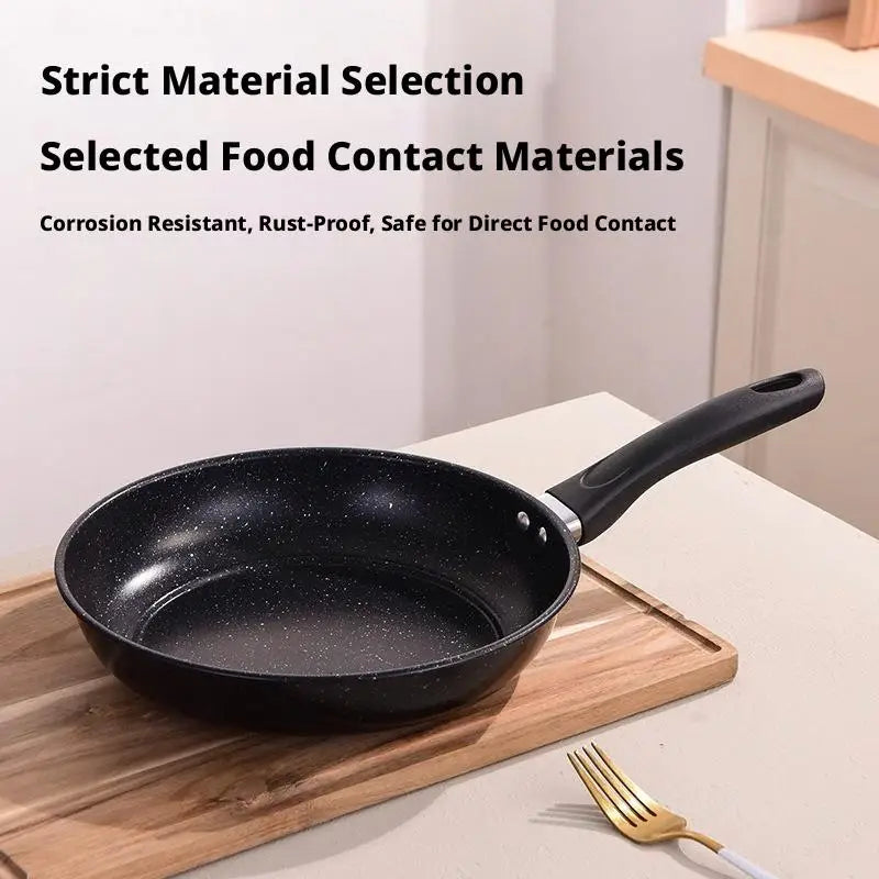Non Stick Frying Pan Maifan Stone Coating Skillet Flat Bottom Egg Omelet Steak Cookware Induction Gas Stove Kitchen Pot