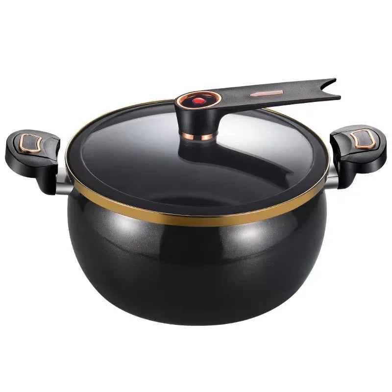 Large-Capacity Micro-Pressure Sandpot Household Slow-Cooking Stew Pot Soup Pot Stainless Steel Pumpkin Pot Induction Cooker & Ga