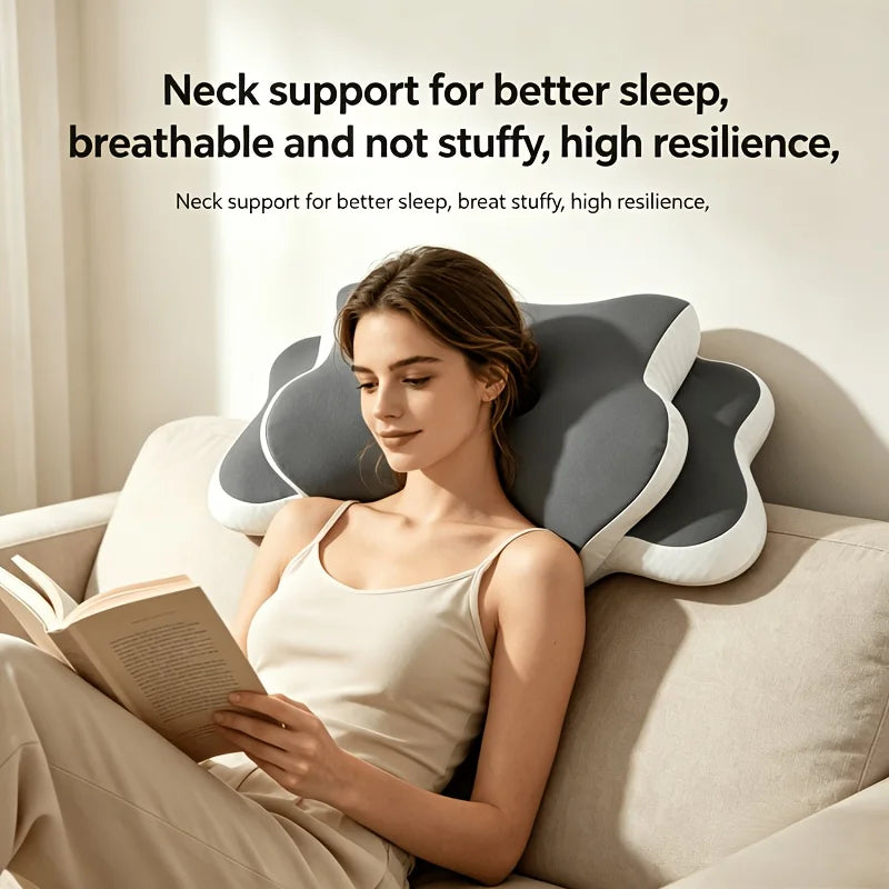 Orthopedic Memory Foam Pillow Ergonomic Neck Pain Relief Contour Support for Side Back Stomach Sleepers Gift