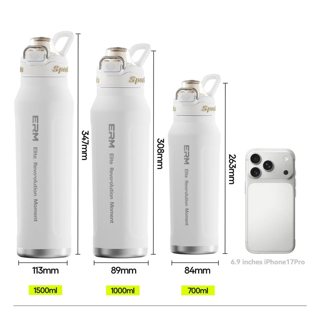 700ml Insulated Cup Stainless Steel Outdoor Sports Water Bottle Thermal Mug Office and Home Keeps Cold and Heat Vacuum Flask