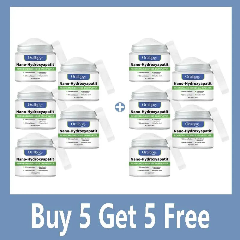 Winter Whitening Tooth Powder with 10% Hydroxyapatite - Remineralizing, Cool Mint, Enamel Repair & Fresh Breath xiin