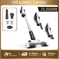 LAMZIEN V9 Cordless Vacuum Cleaner, 30000PA/40Min Runtime, Efficient HEPA Filtration, with LED Headlight, Lightweight Handheld Vacuums for Pet Hair Carpet and Hardwood Floor
