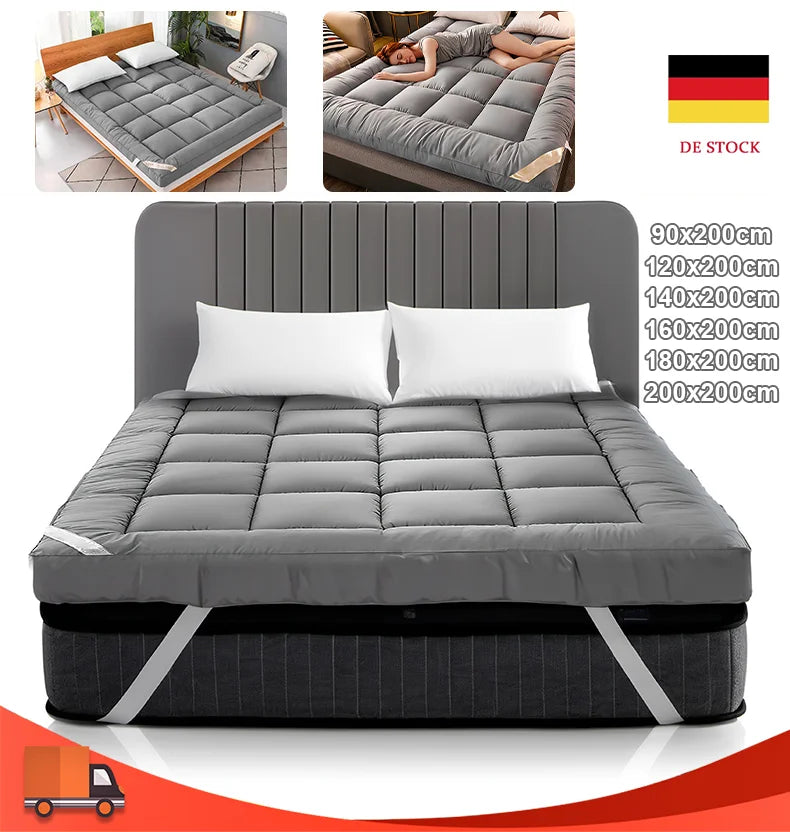 Self-inflating Mattress 3D Folding Mattress Topper Extra Thick Mattress Pad Cover Queen Mattress Toppers for Body Pain Relief