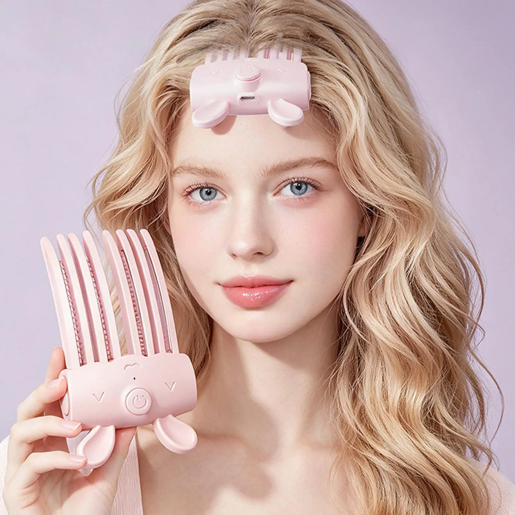 wireless heated root lifter comb Heated Hair Volume Clip Rechargeable bangs volumizing clip Safe Two-Temperature Root Lifter