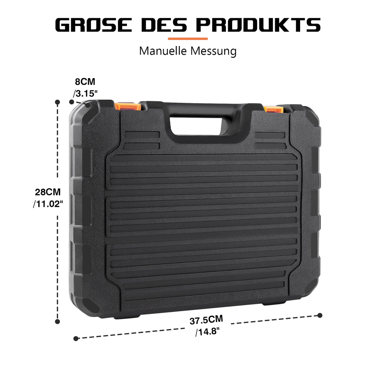 102PC Tool Case, Machine Case for Power Tools, Tool Box with Lid
