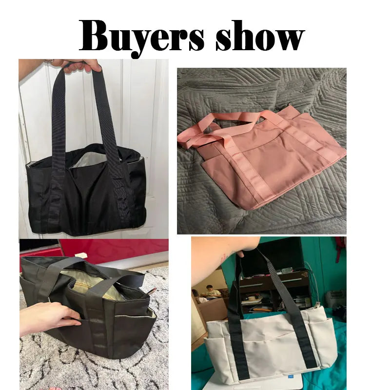 Women's Bag Designer Luxury Bag Nylon Commuting Shoulder Handbag Solid Color Tote Bag Mommy Large Capacity Vacation Handbag 2026