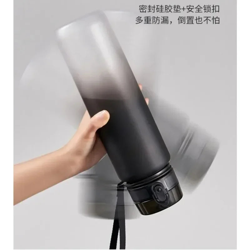 Football Star Ronaldos Sports Transparent Water Bottle 800ml Portable Gym Travel Clear Leakproof Drinking Bottle Frosted Bottle