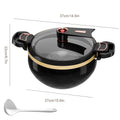 7L Soup Pot With Spoon Multi-Functional Non-Stick Pot Suitable for Induction Cooker And Gas Stove Micro Pressure Cooker