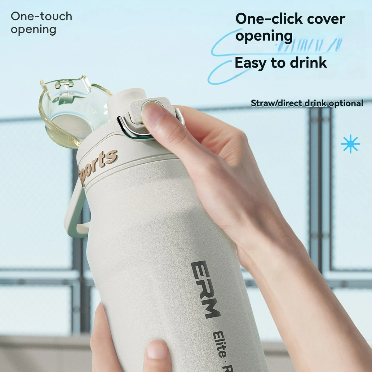 700ml Insulated Cup Stainless Steel Outdoor Sports Water Bottle Thermal Mug Office and Home Keeps Cold and Heat Vacuum Flask