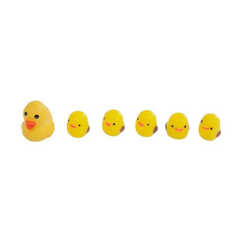 5Pcs Cute Mini Ducks Car Interior Decoration Auto Rearview Mirror Dashboard Ornaments For Woman Man Gift Car Accessories
