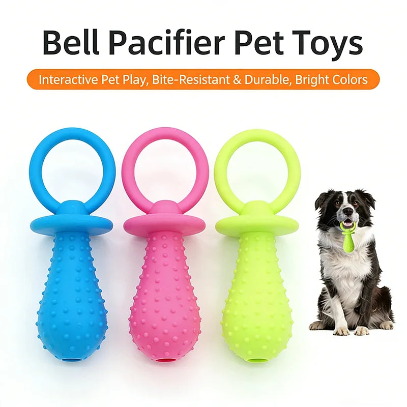 Bone Shape Soft Rubber Pet Chew Toy Bite Resistant Teeth Grinding Molar Cleaning Interactive Training Chewing Toys For Dogs