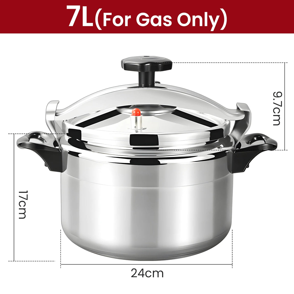 Crafted from high-quality aluminum alloy with excellent high-temperature resistance and advanced safety locking mechanism. Designed to prevent accidental opening during operation, ensuring maximum safety for home and commerci